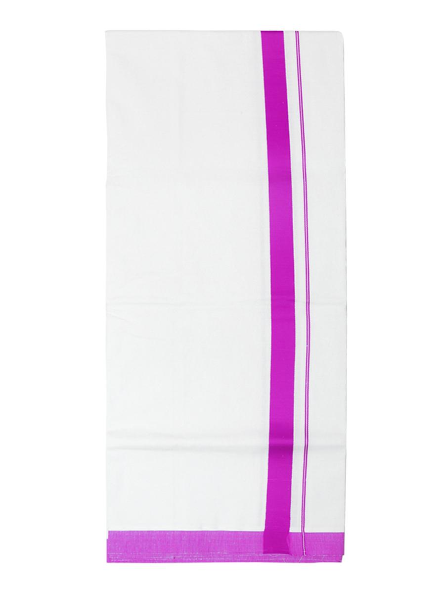 traditional men's 2 mtr white dhoti - 18119676 - Standard Image - 1