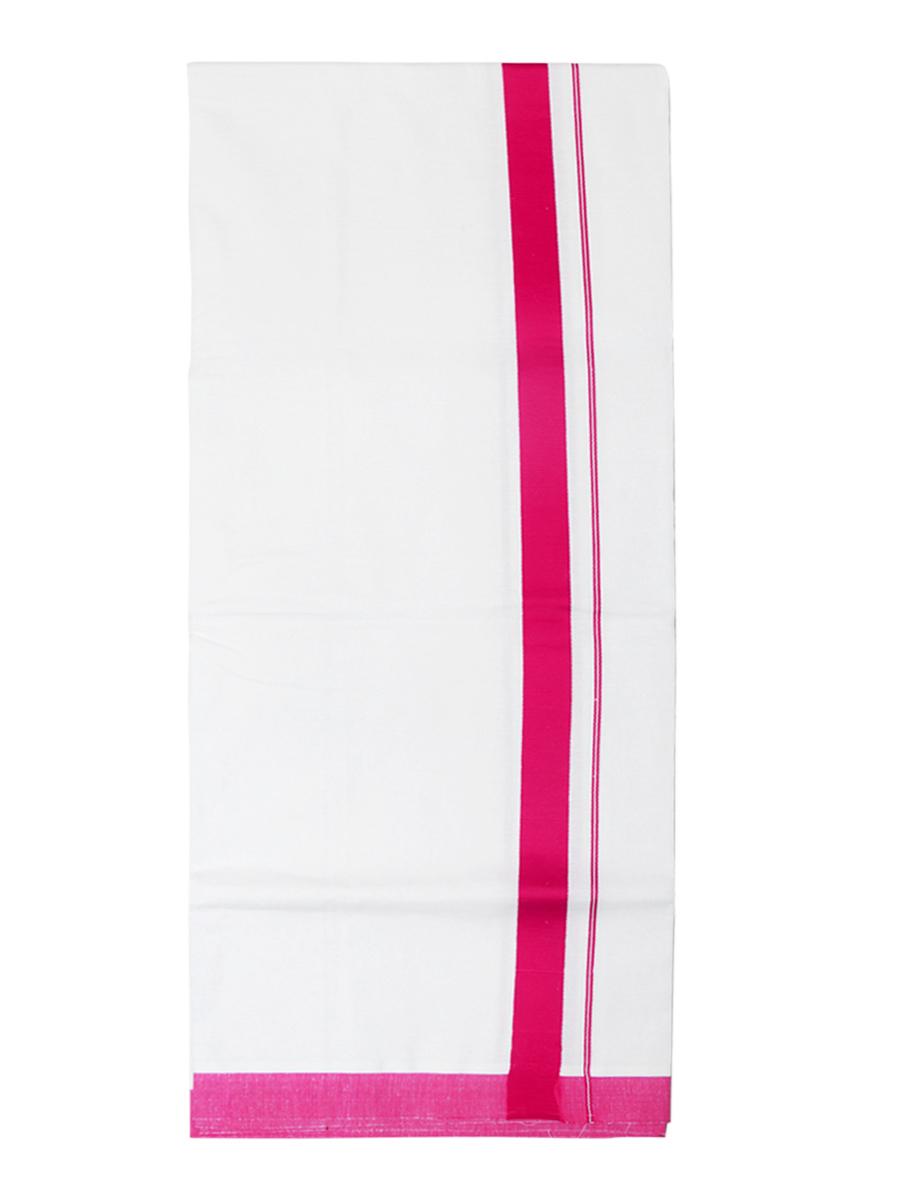 traditional men's 2 mtr white dhoti - 18119679 - Standard Image - 1