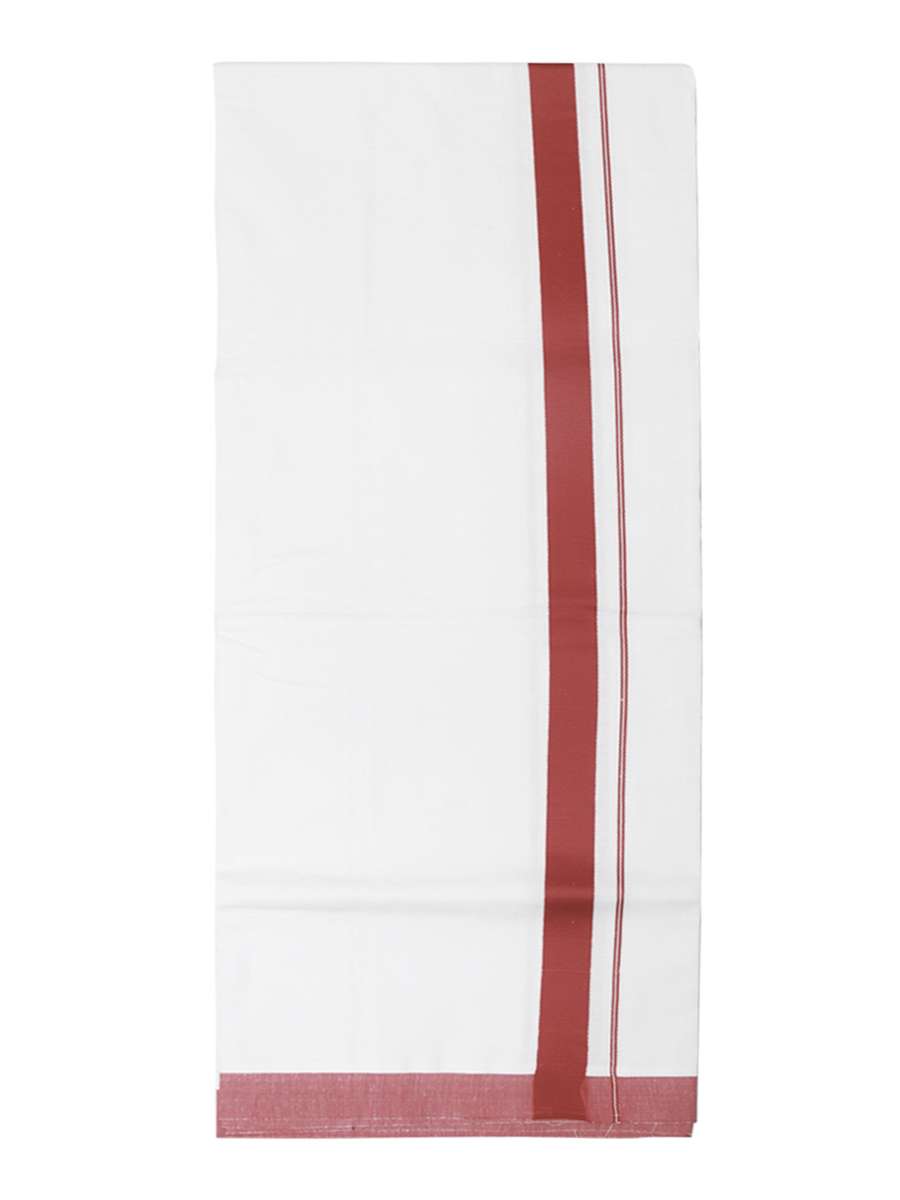 traditional men's 2 mtr white dhoti  - 18119680 -  Standard Image - 1