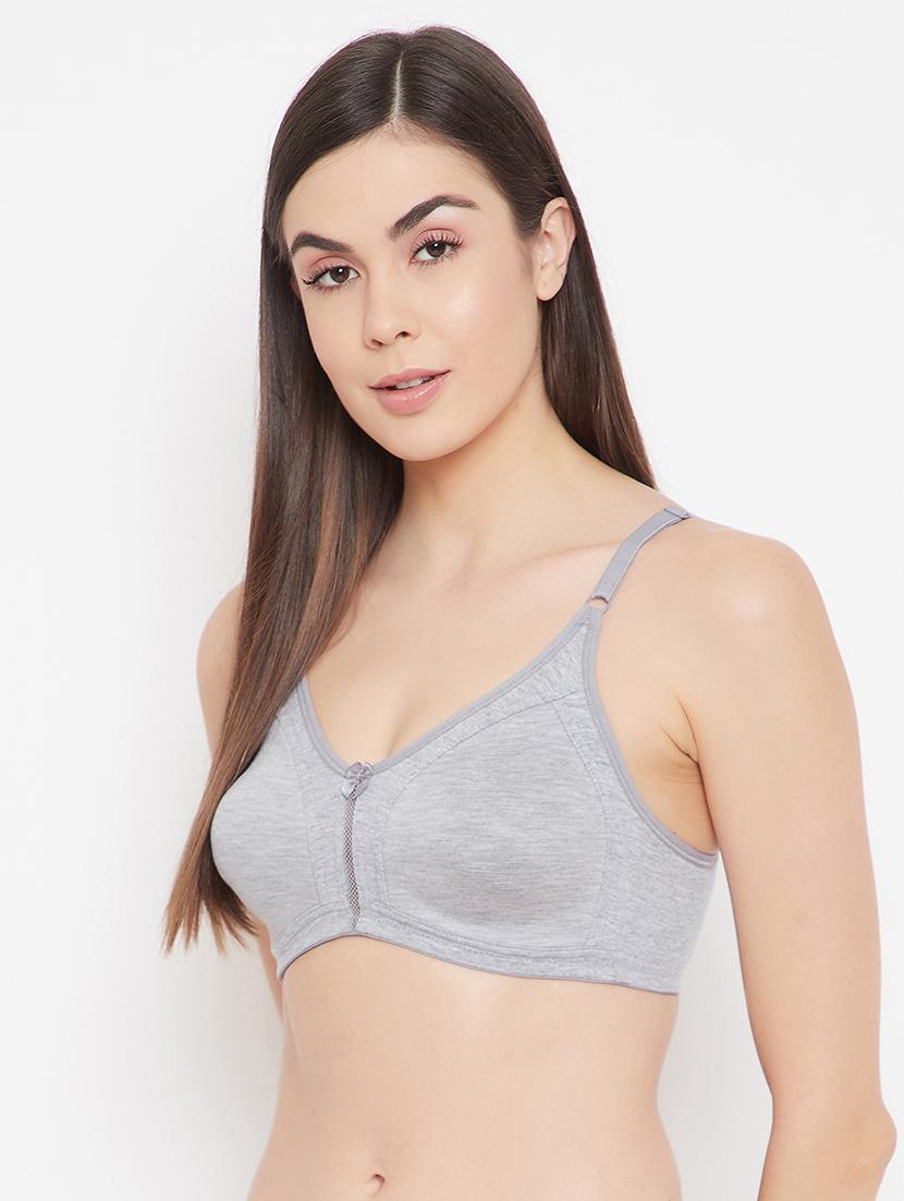 grey solid t-shirt bra - 18119696 -  Standard Image - 1