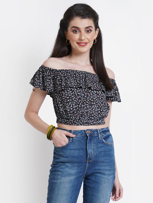 women's blouson off shoulder top - 18120382 - Standard Image - 0
