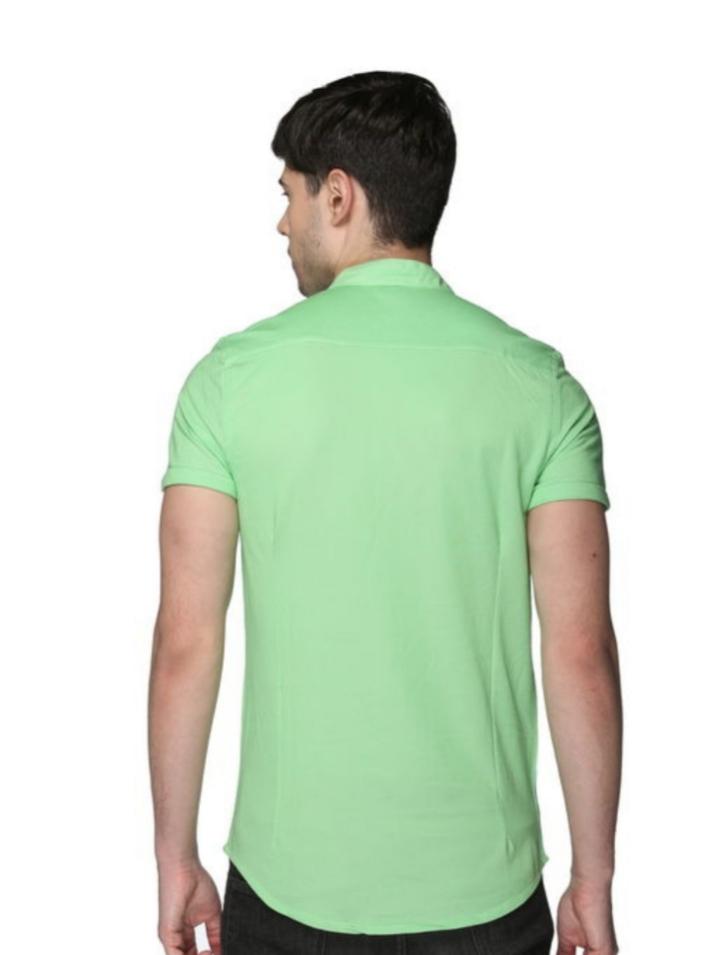 green cotton shirt - 18120539 -  Standard Image - 1