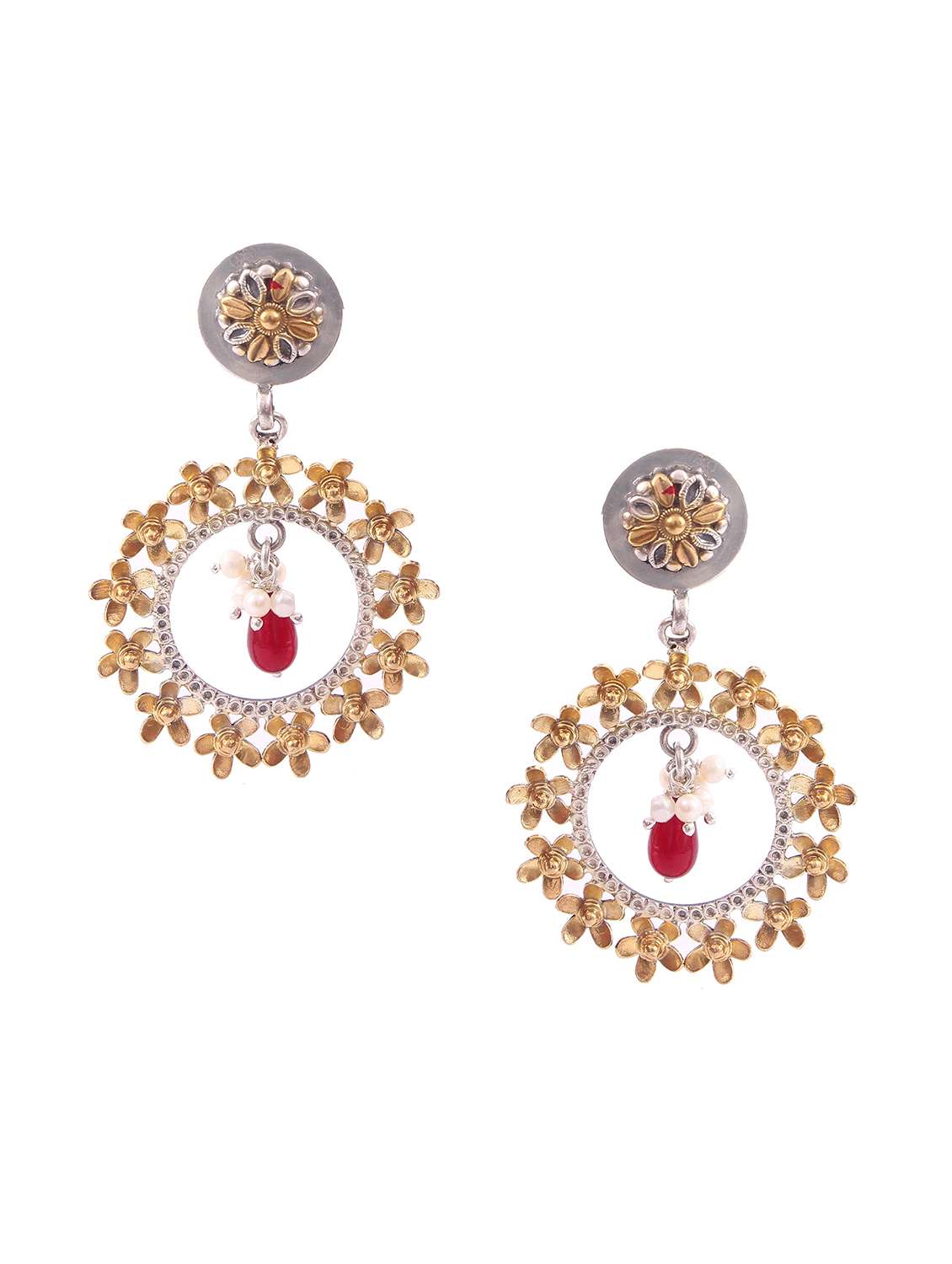 handcrafted gold earring