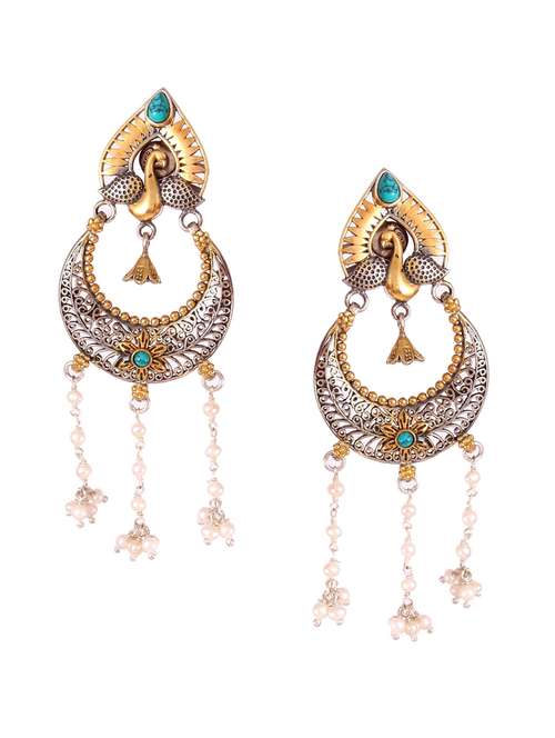 handcrafted gold earring - 18137966 - Standard Image - 0