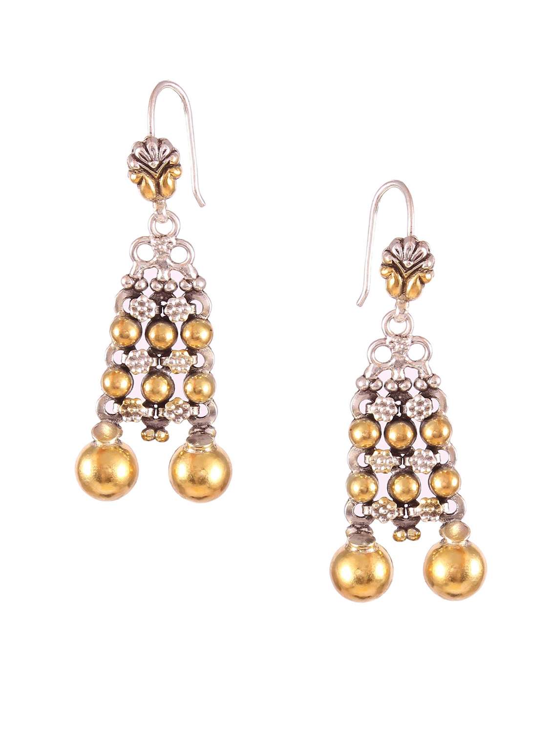 handcrafted gold earring