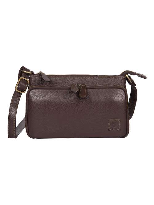 brown leather sling bag - 18138243 - Standard Image - 0