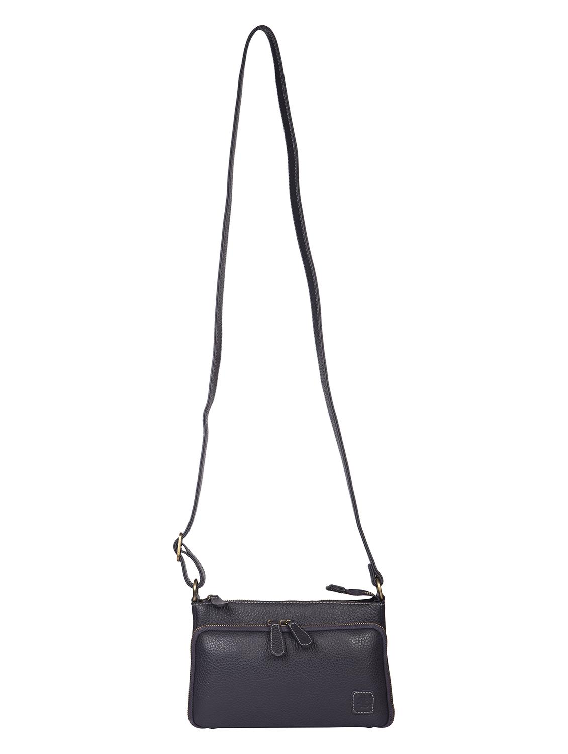 grey leather sling bag - 18138245 - Standard Image - 4