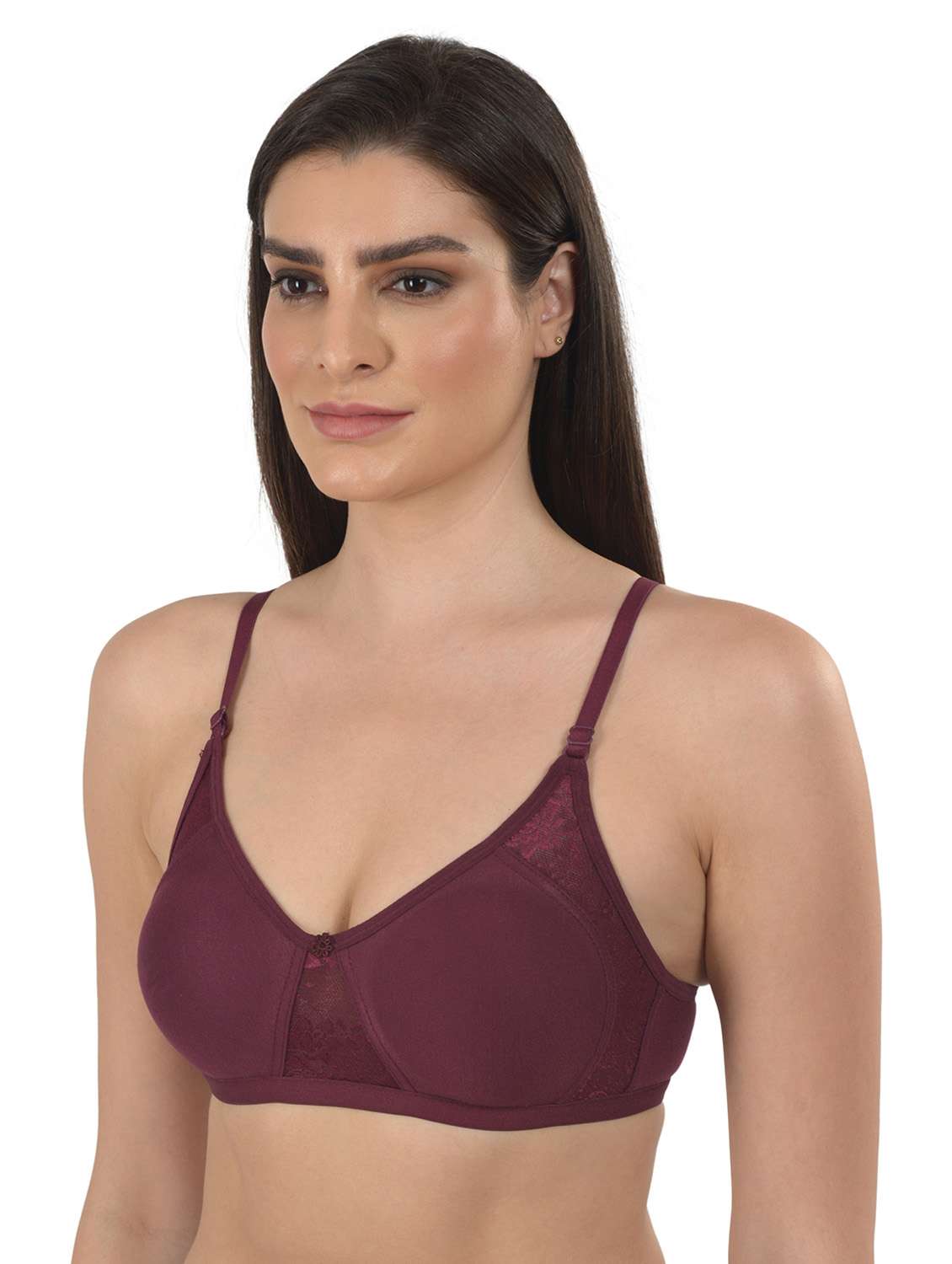 purple solid t-shirt bra - 18138441 -  Standard Image - 1