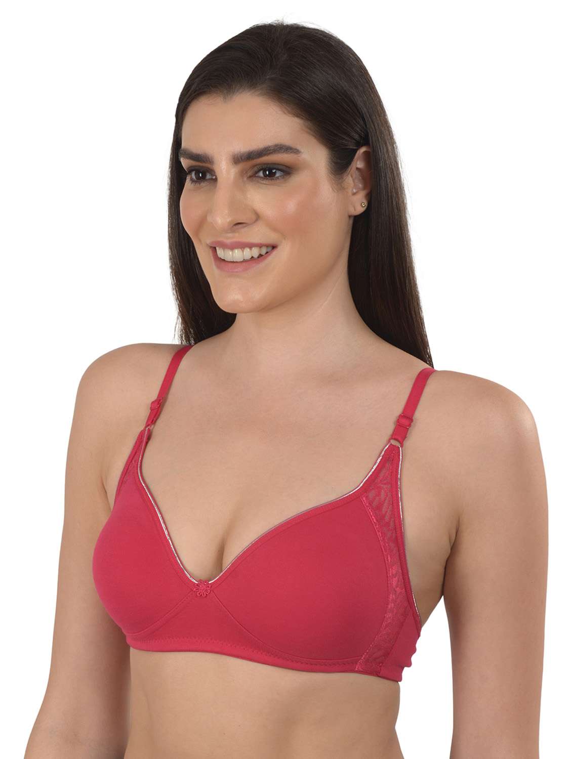 pink solid t-shirt bra - 18138448 -  Standard Image - 1