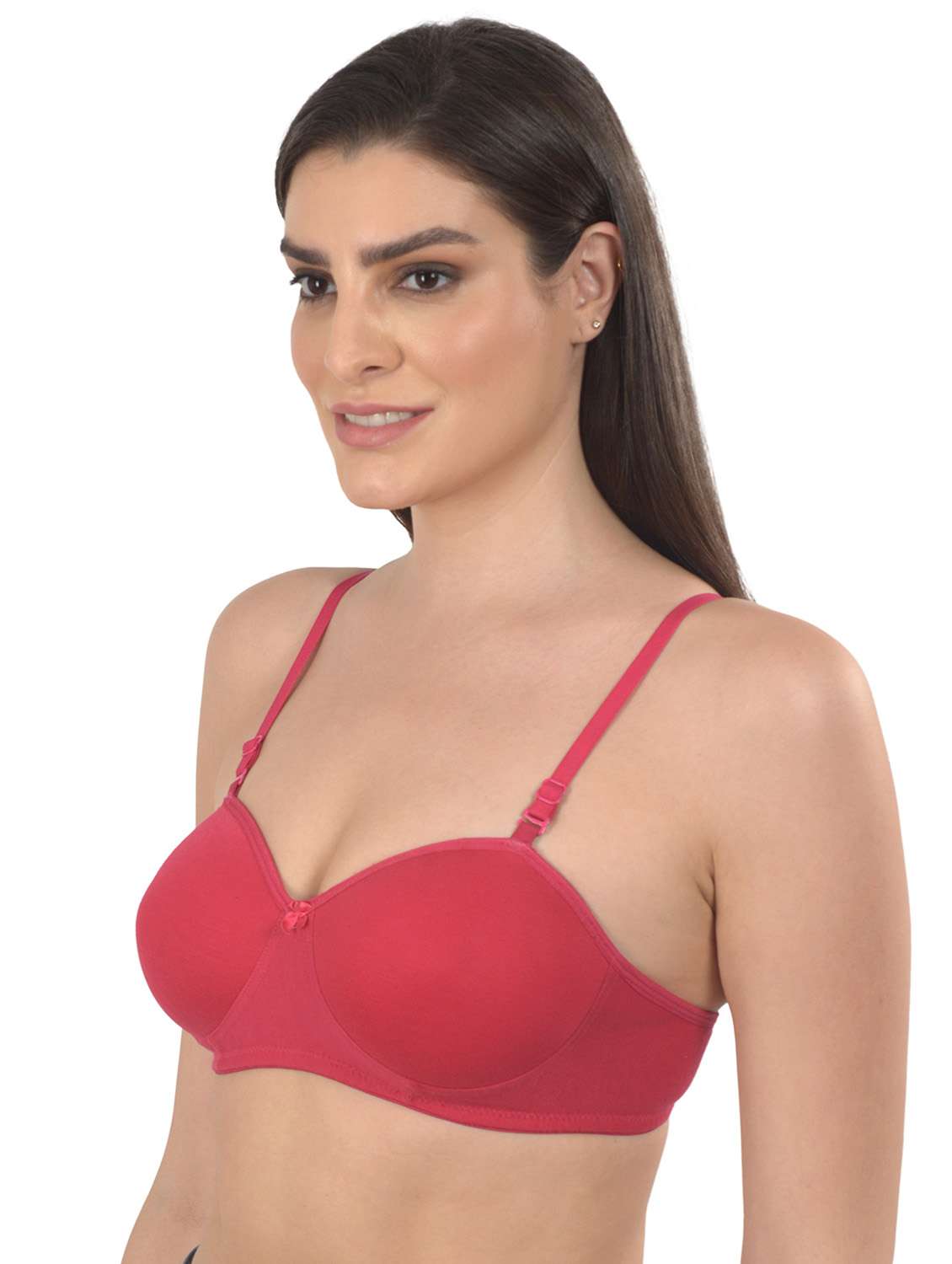 pink solid t-shirt bra - 18138461 -  Standard Image - 1