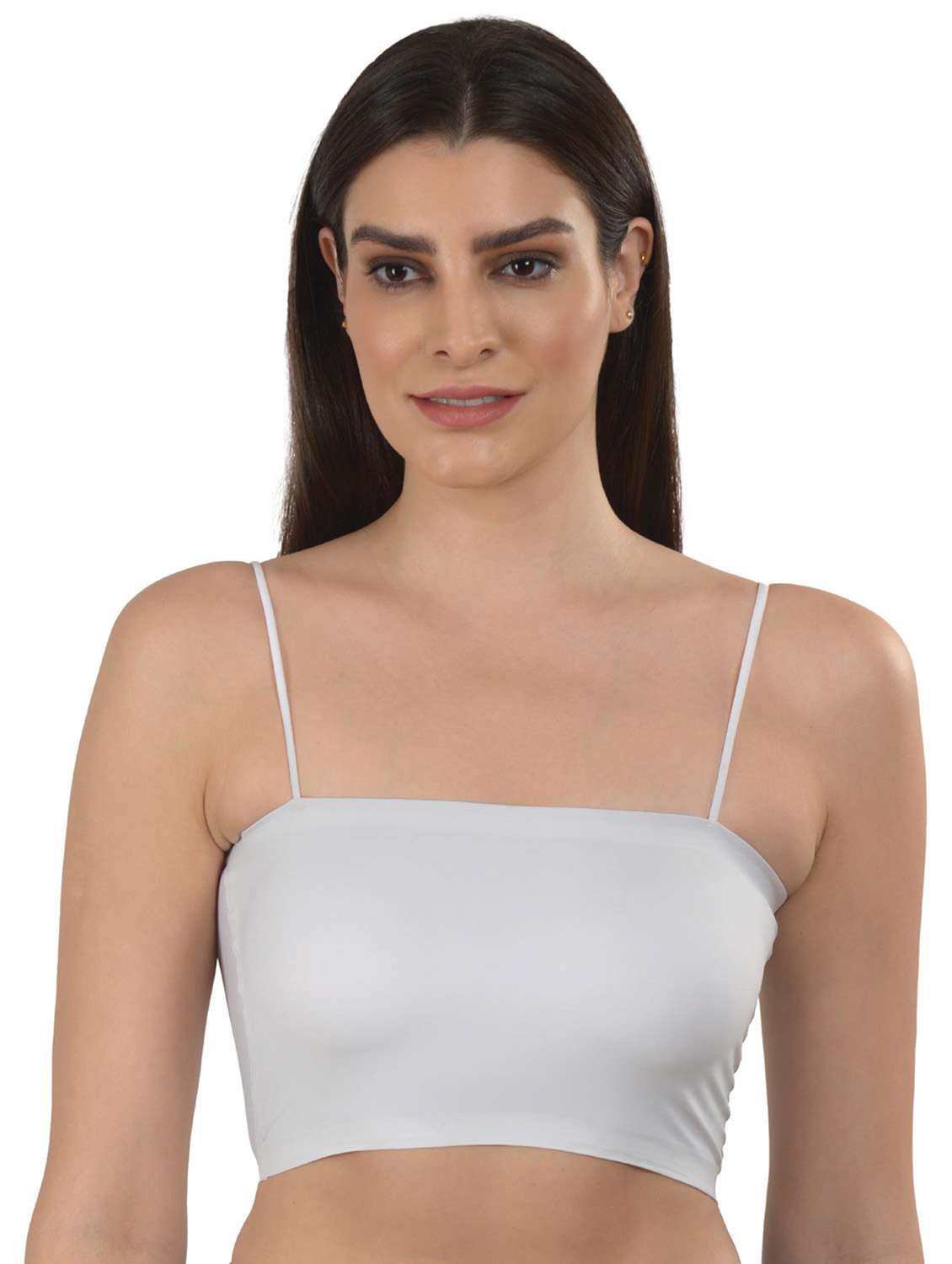 white solid bralette bra