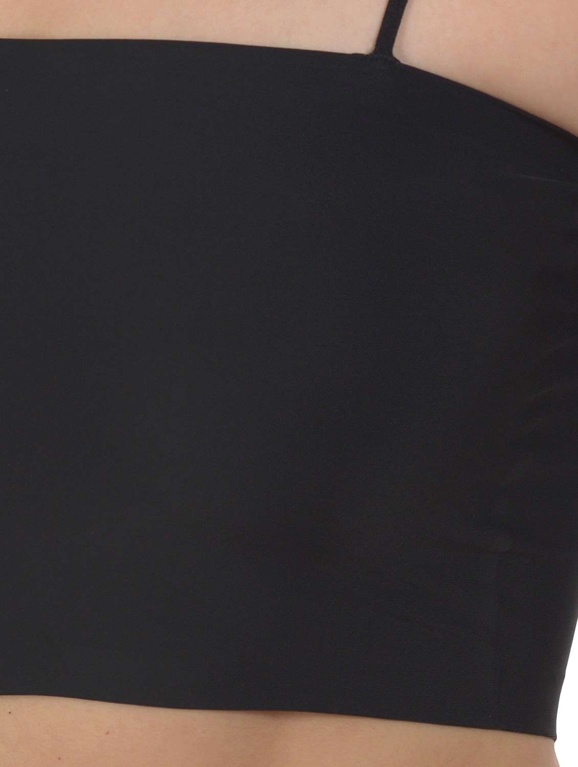 black solid bralette bra - 18138470 - Standard Image - 4