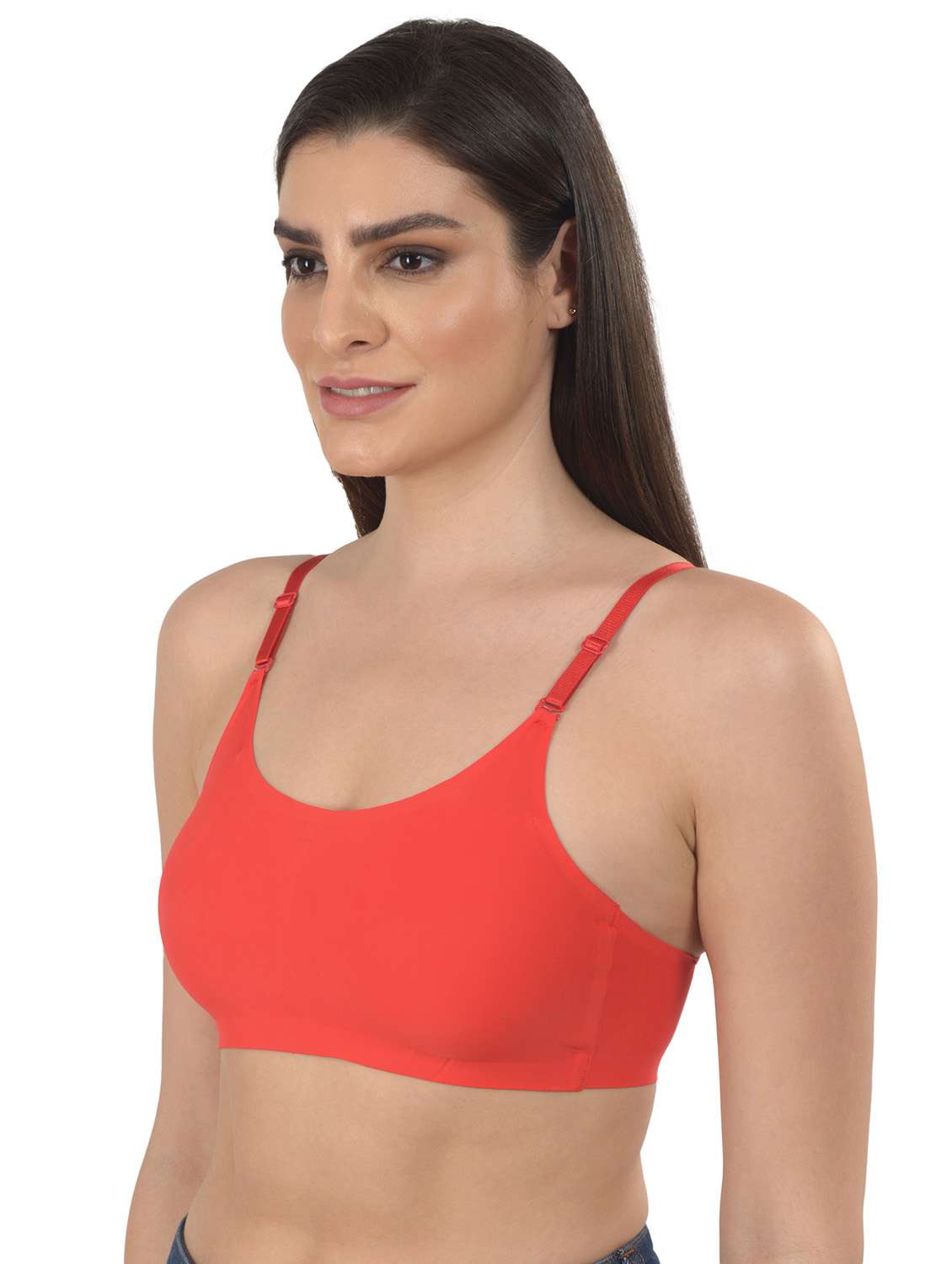 red solid t-shirt bra - 18138477 -  Standard Image - 1