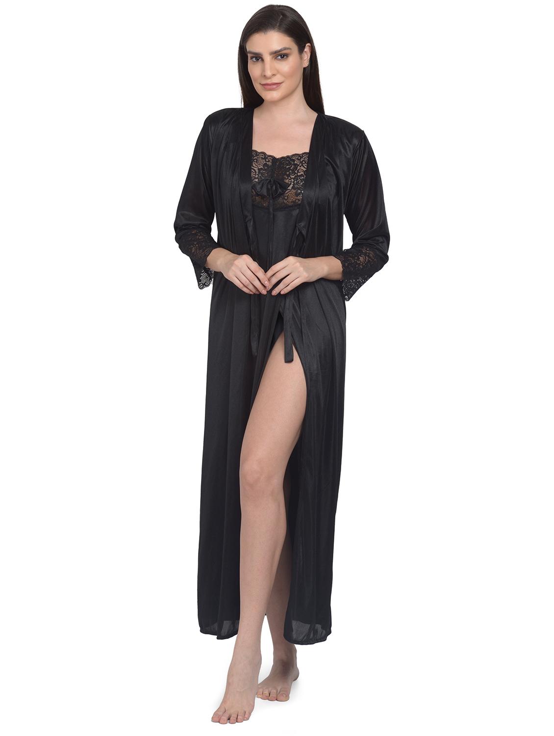 black nylon babydoll - 18138544 -  Standard Image - 1