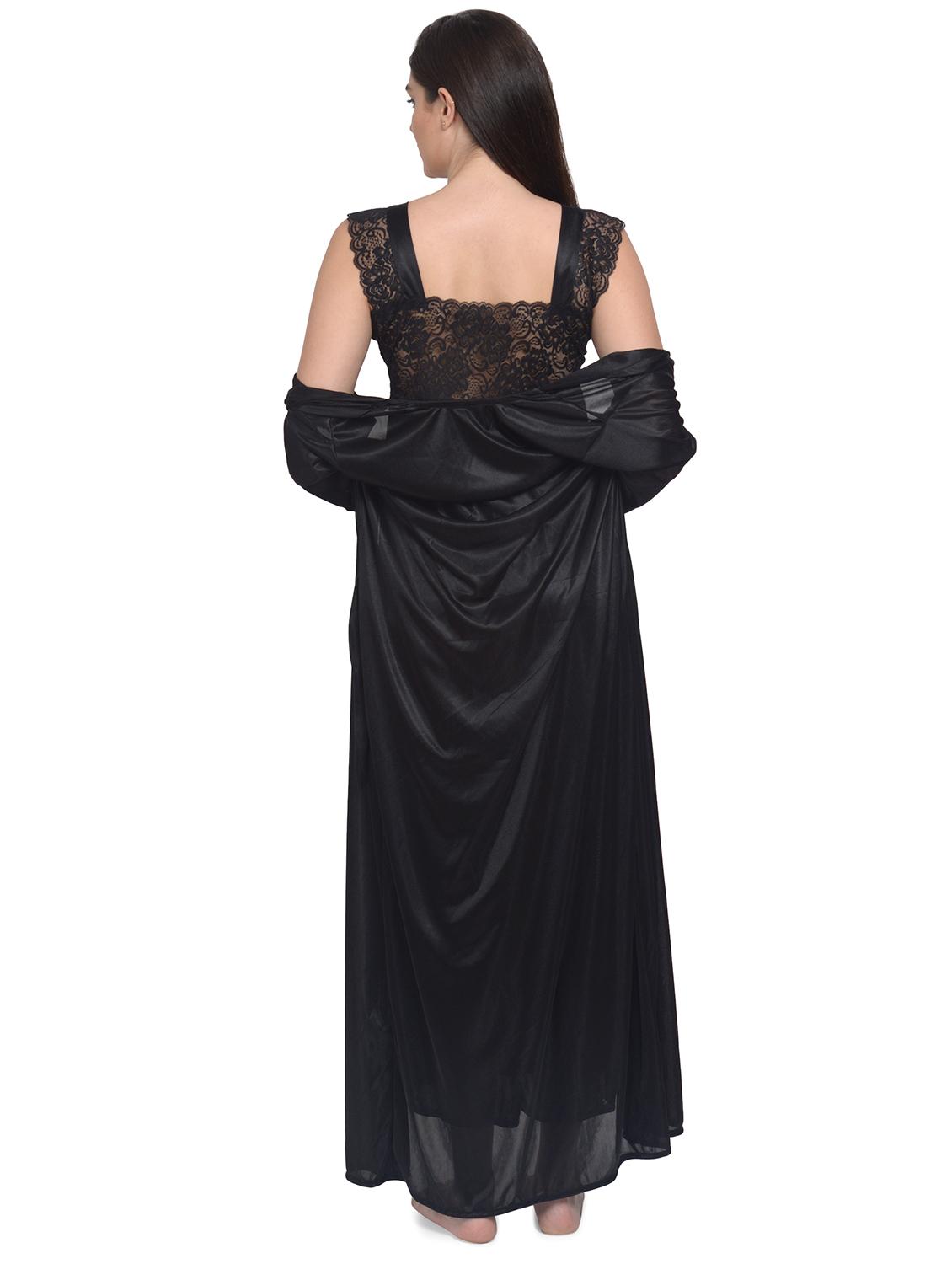 black nylon babydoll - 18138544 - Standard Image - 4