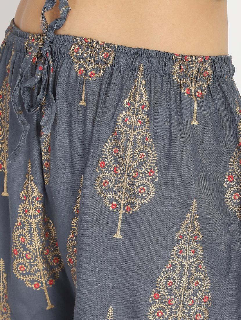 grey printed palazzo - 18139758 - Standard Image - 4
