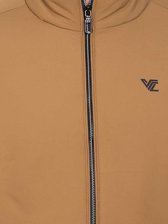 brown solid bomber jacket - 18139892 -  Standard Image - 4