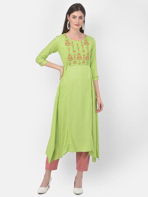 women's asymmetric kurta - 18141332 - Standard Image - 0