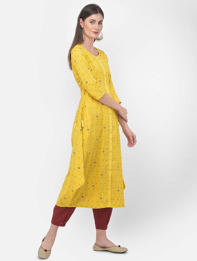 women's front slit kurta - 18141342 -  Standard Image - 1
