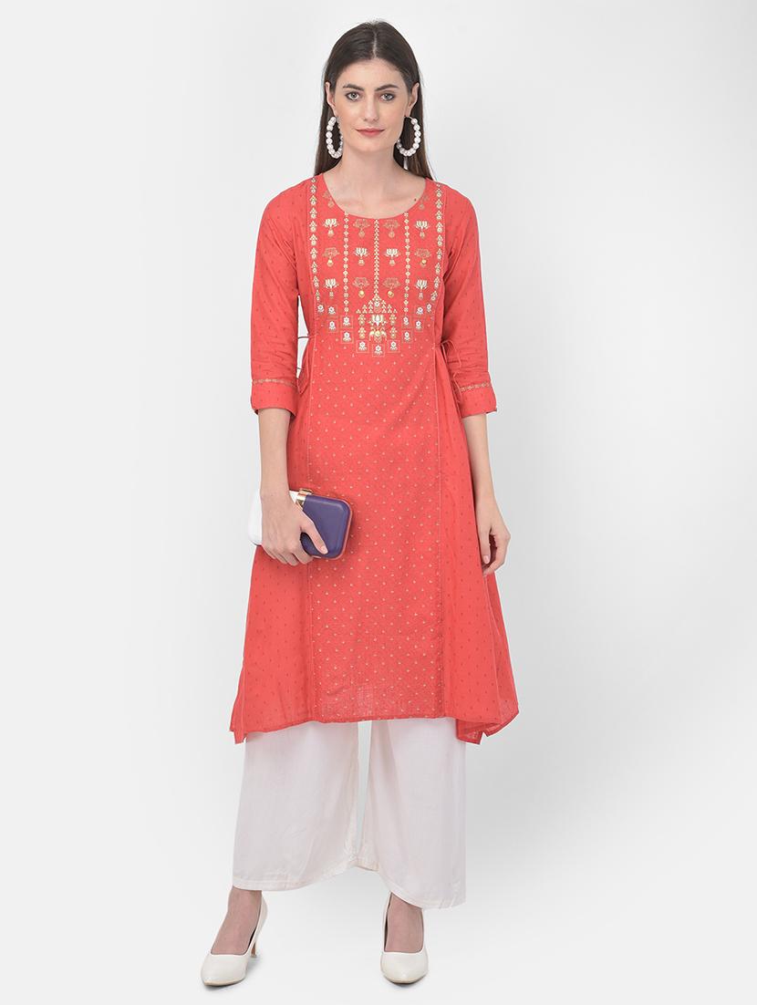 women's a-line kurta - 18141349 - Standard Image - 4