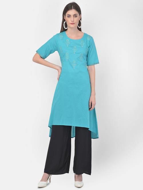 women's high-low kurta - 18141352 -  Standard Image - 0