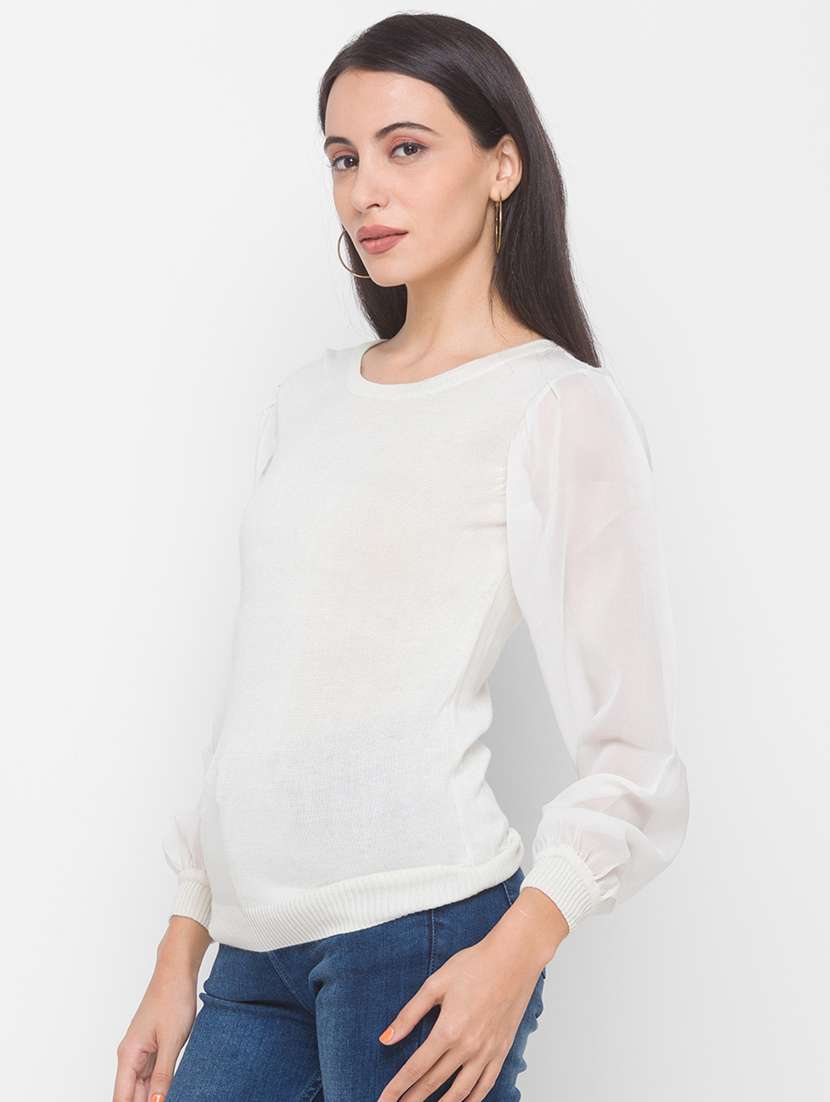 women's plain round neck t-shirt - 18141988 -  Standard Image - 1