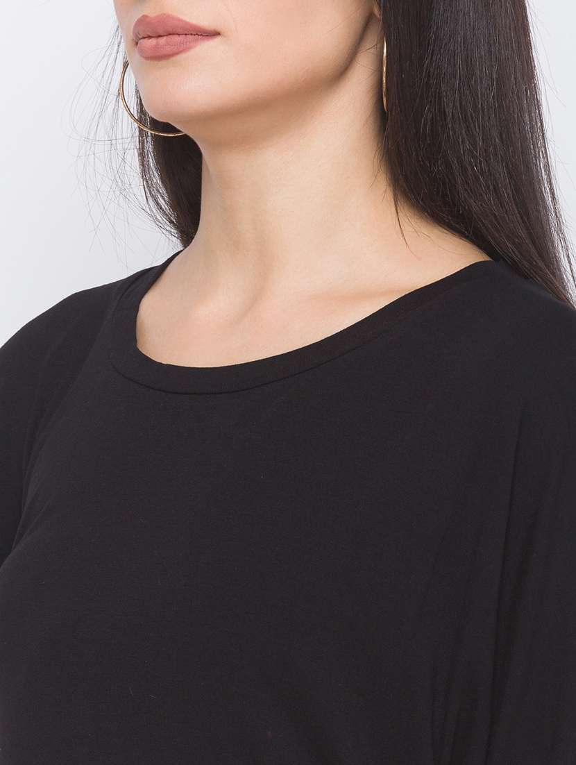 women's plain round neck t-shirt - 18141990 -  Standard Image - 4