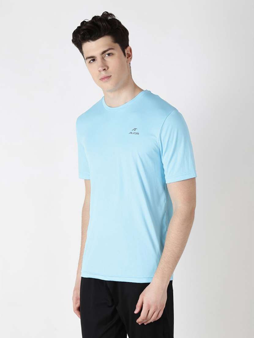 blue solid t-shirt - 18143500 -  Standard Image - 1