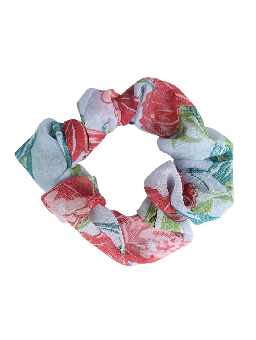 set of 5 multi coloured printed scrunchies - 18143604 - Zoom Image - 0