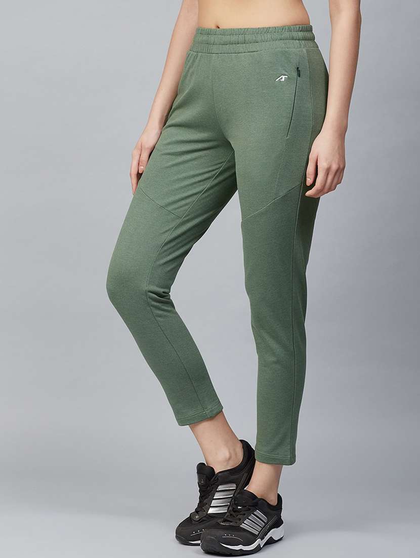 green cotton track pants - 18144950 -  Standard Image - 1
