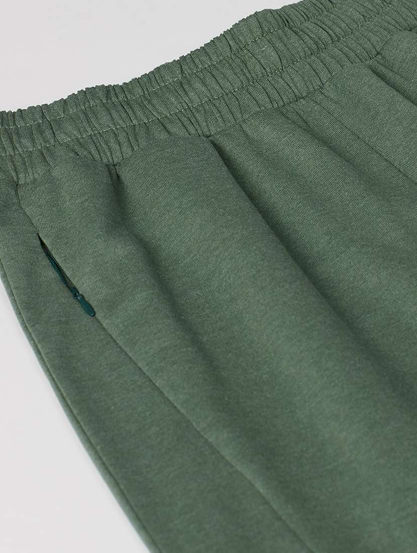 green cotton track pants - 18144950 - Standard Image - 4