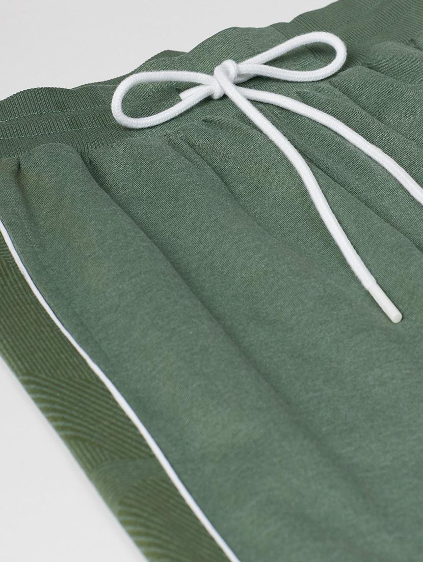 green cotton track pants - 18144952 - Standard Image - 4