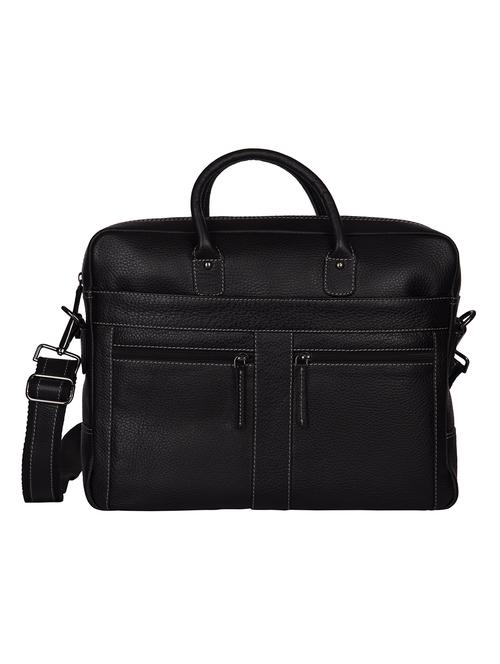 black leather messenger messenger bag - 18145131 -  Standard Image - 0