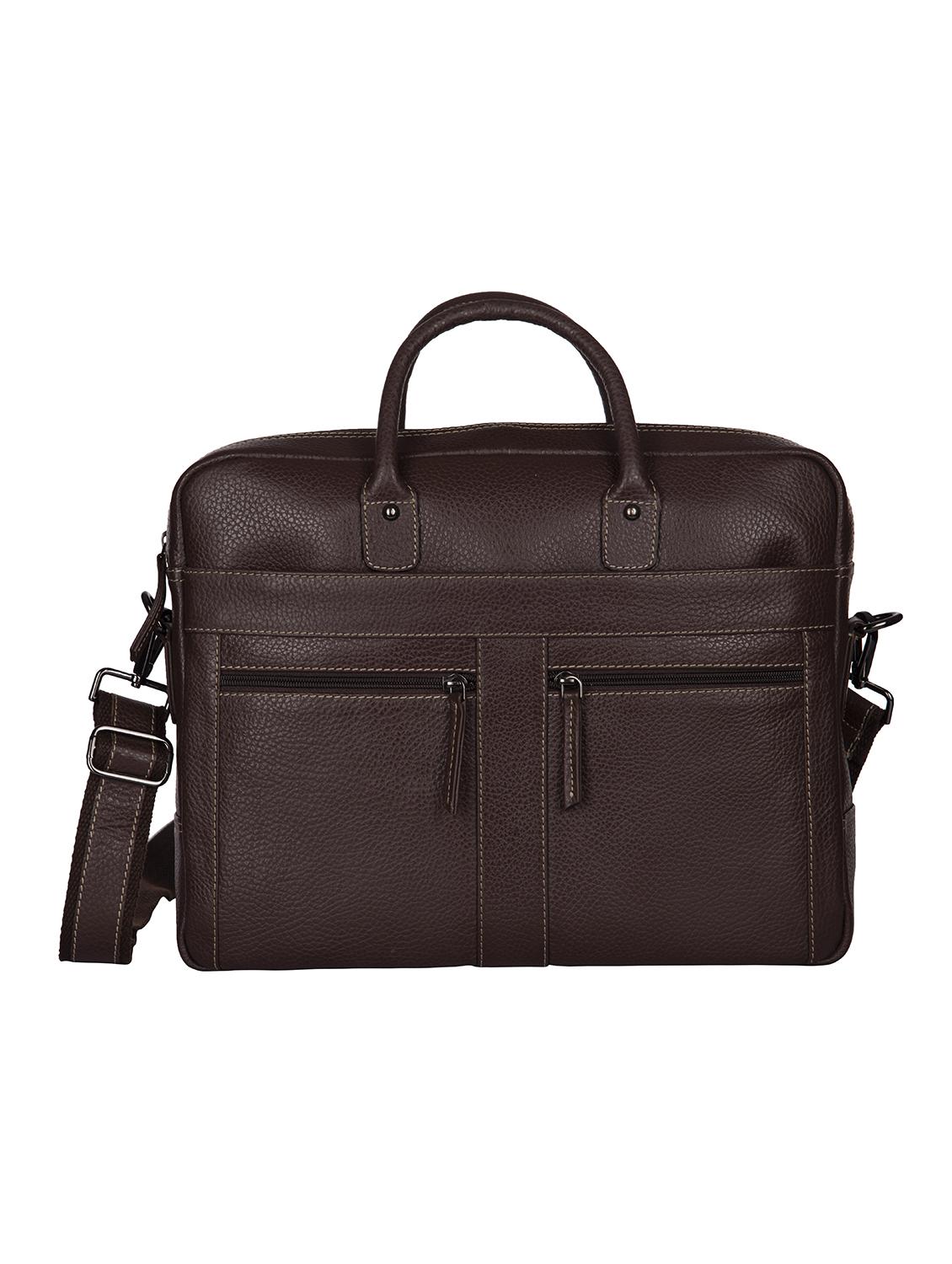 brown leather messenger messenger bag - 18145132 -  Zoom Image - 0