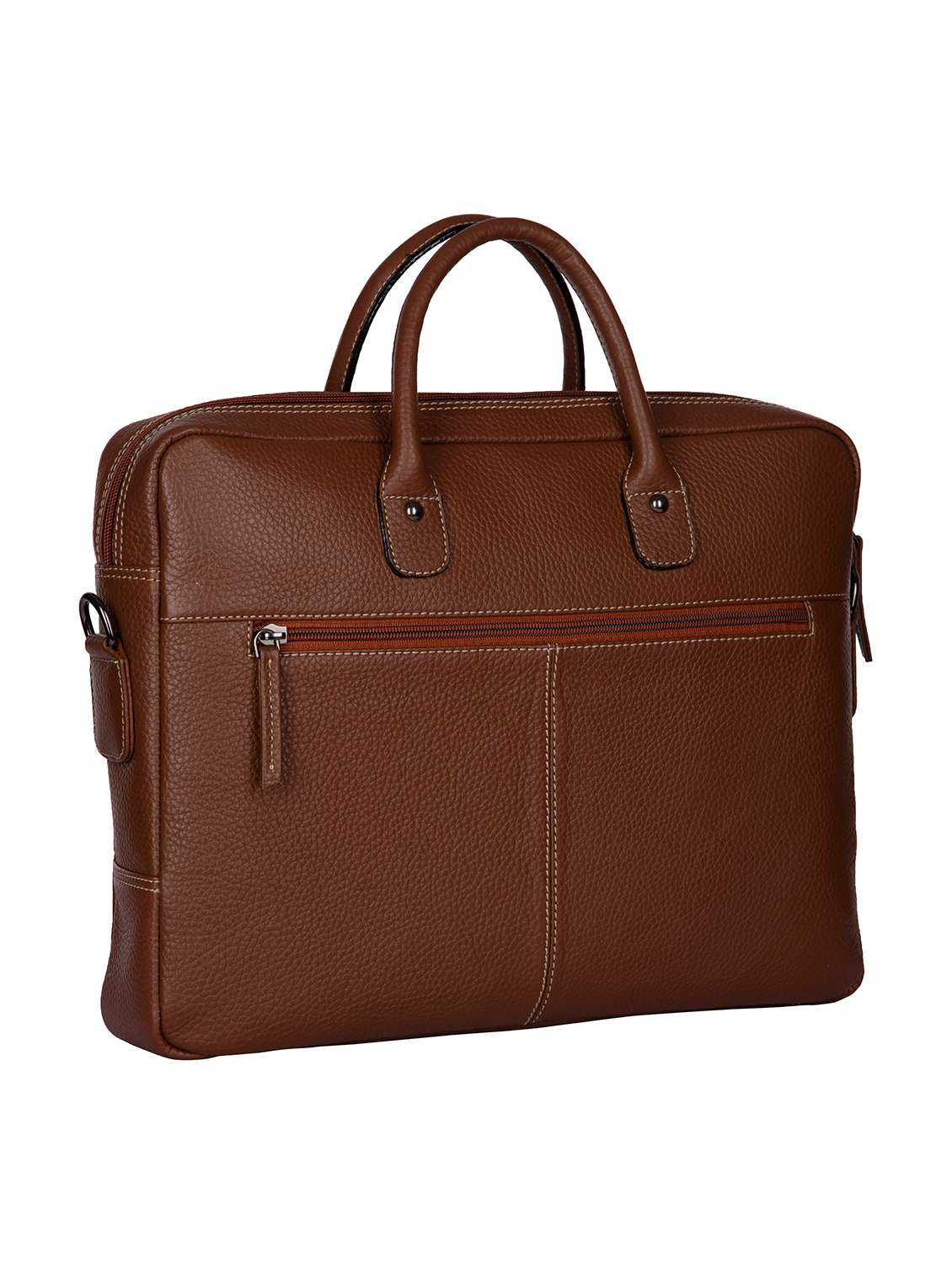 Tan Leather Laptop Bag - 18145134 -  Standard Image - 1