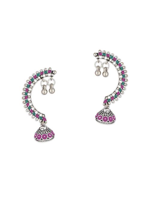 silver brass earcuff earring - 18145208 -  Standard Image - 0