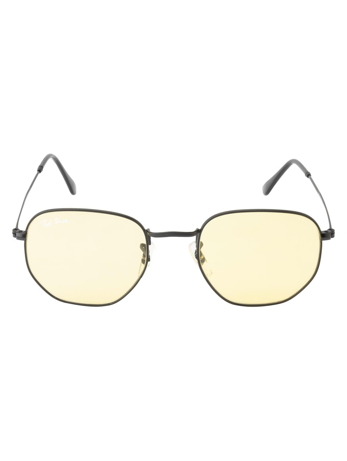 hexon by ted smith hexagonal uv protection sunglasses for men women glass lens metal frame - 18145725 - Zoom Image - 0