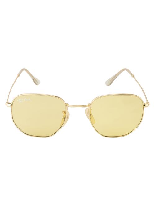 hexon by ted smith hexagonal uv protection sunglasses for men women glass lens metal frame - 18145728 - Standard Image - 0
