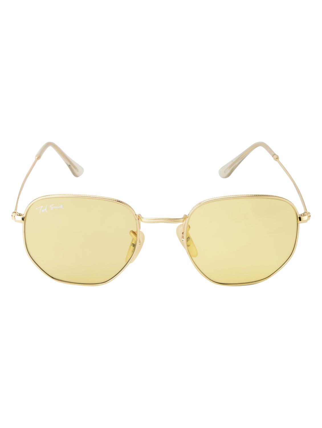 hexon by ted smith hexagonal uv protection sunglasses for men women glass lens metal frame - 18145728 - Zoom Image - 0
