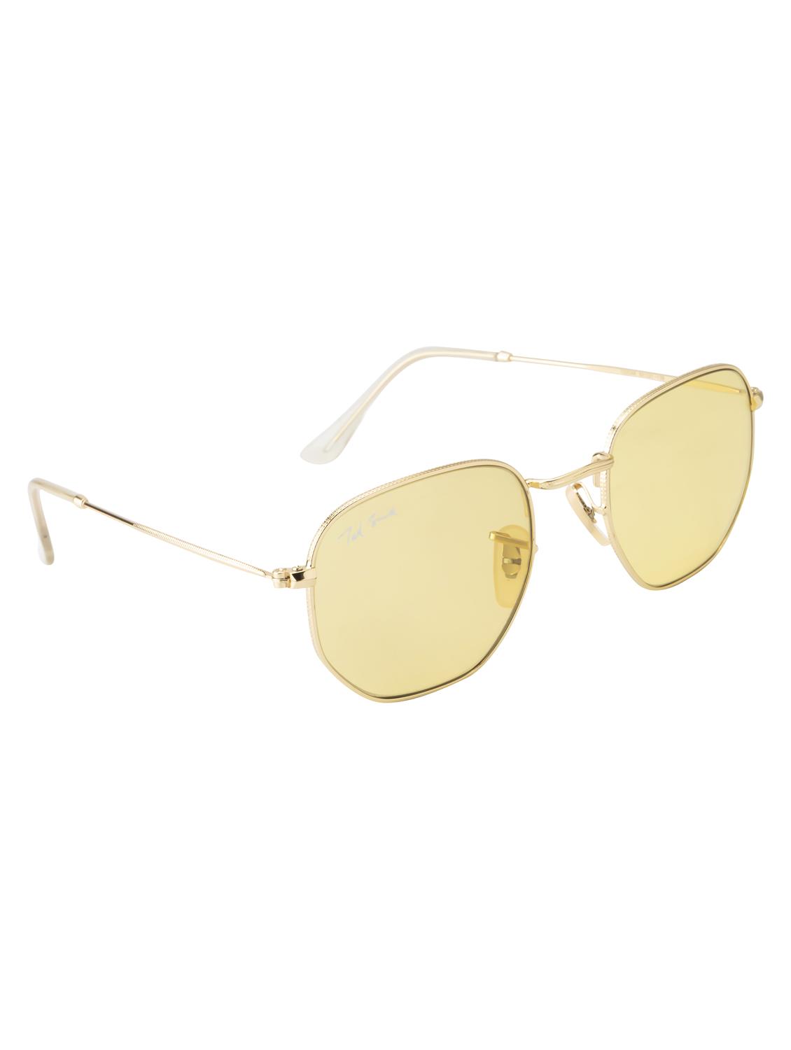 hexon by ted smith hexagonal uv protection sunglasses for men women glass lens metal frame - 18145728 -  Standard Image - 1