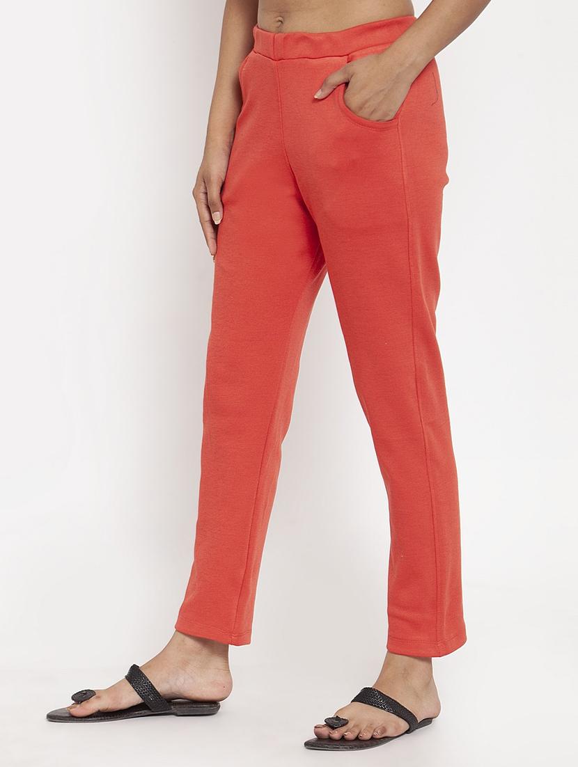 women solid ankle length pants - 18146274 -  Standard Image - 1