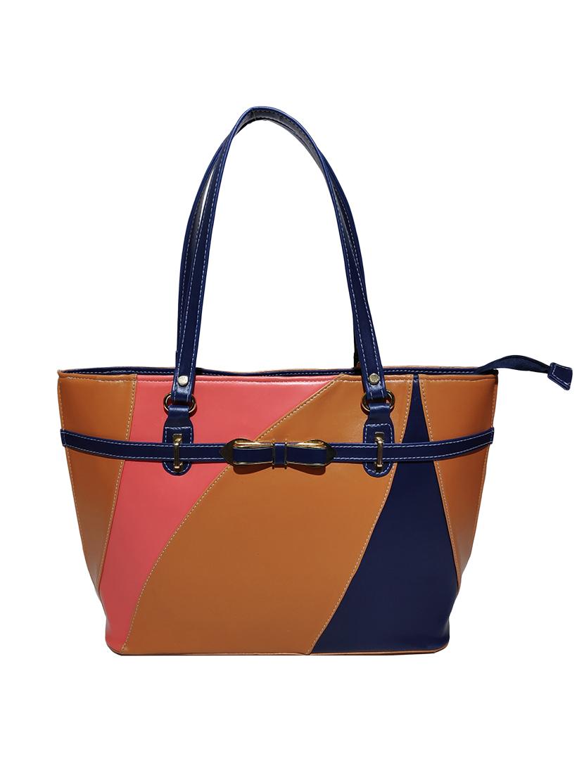 multi colored leatherette (pu) combo handbag - 18146388 - Standard Image - 4