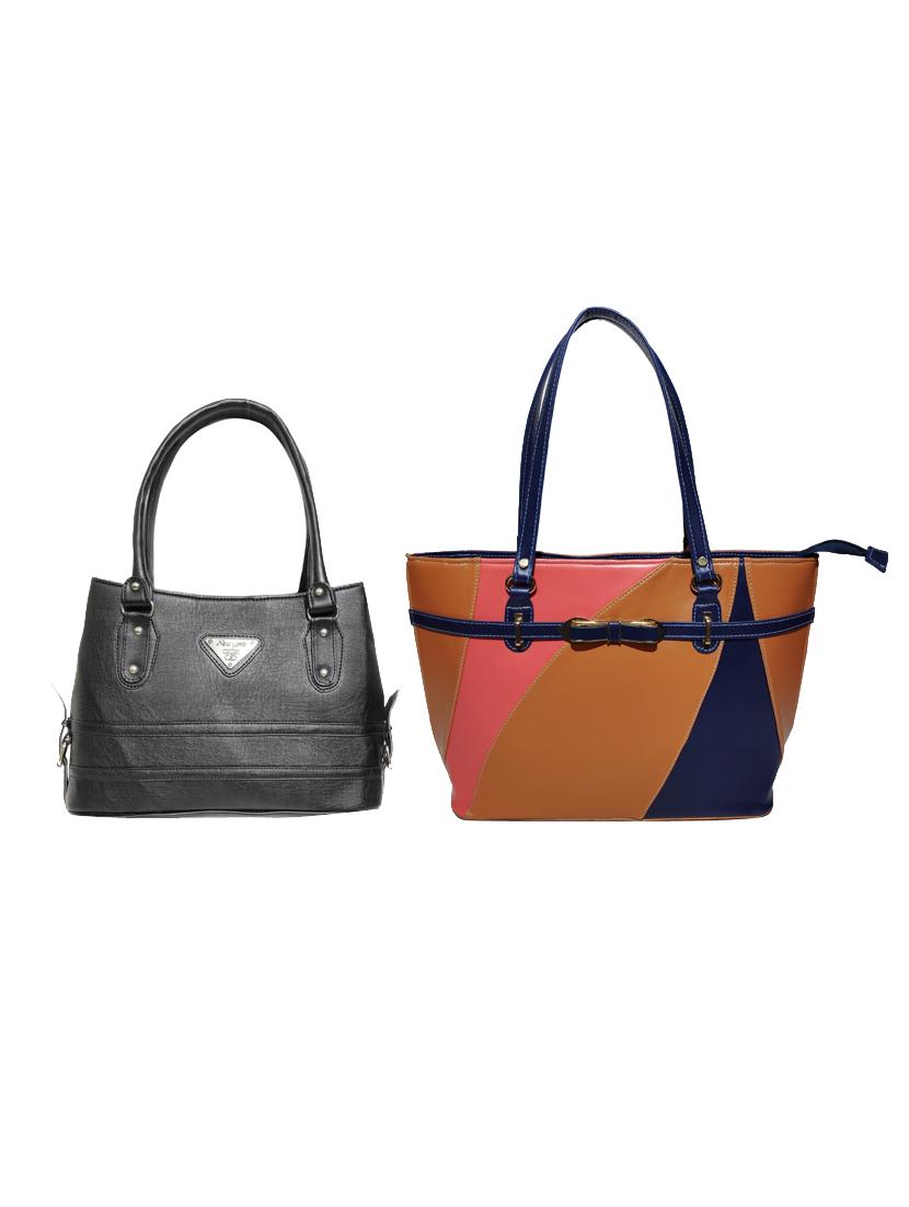 multi colored leatherette (pu) combo handbag - 18146391 -  Zoom Image - 0