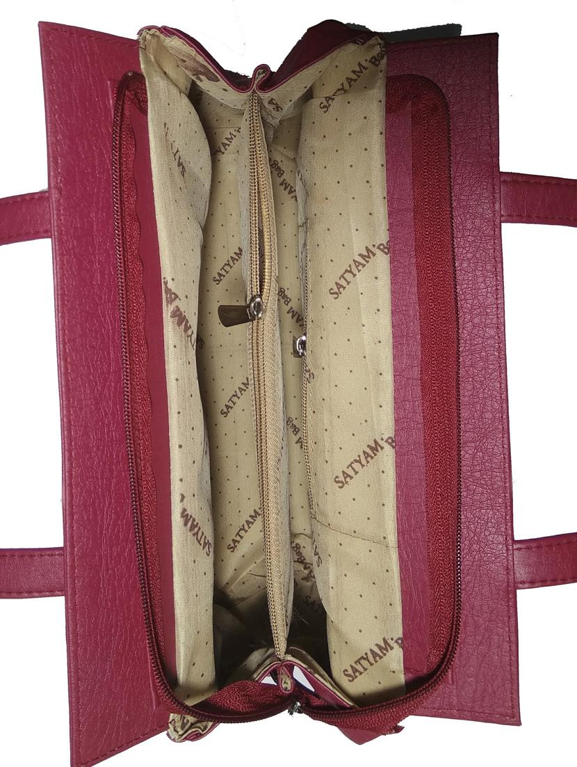 multi colored leatherette (pu) combo handbag - 18146391 - Standard Image - 4