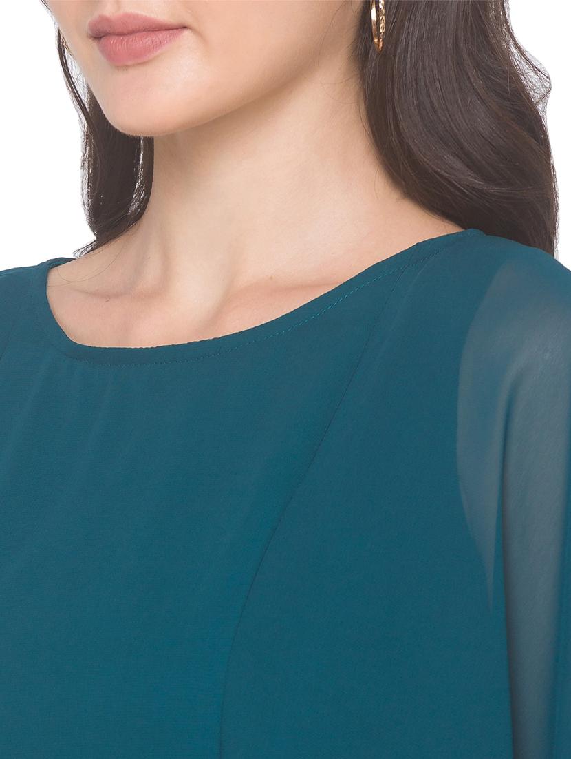teal blue polyester dress - 18146917 - Standard Image - 4