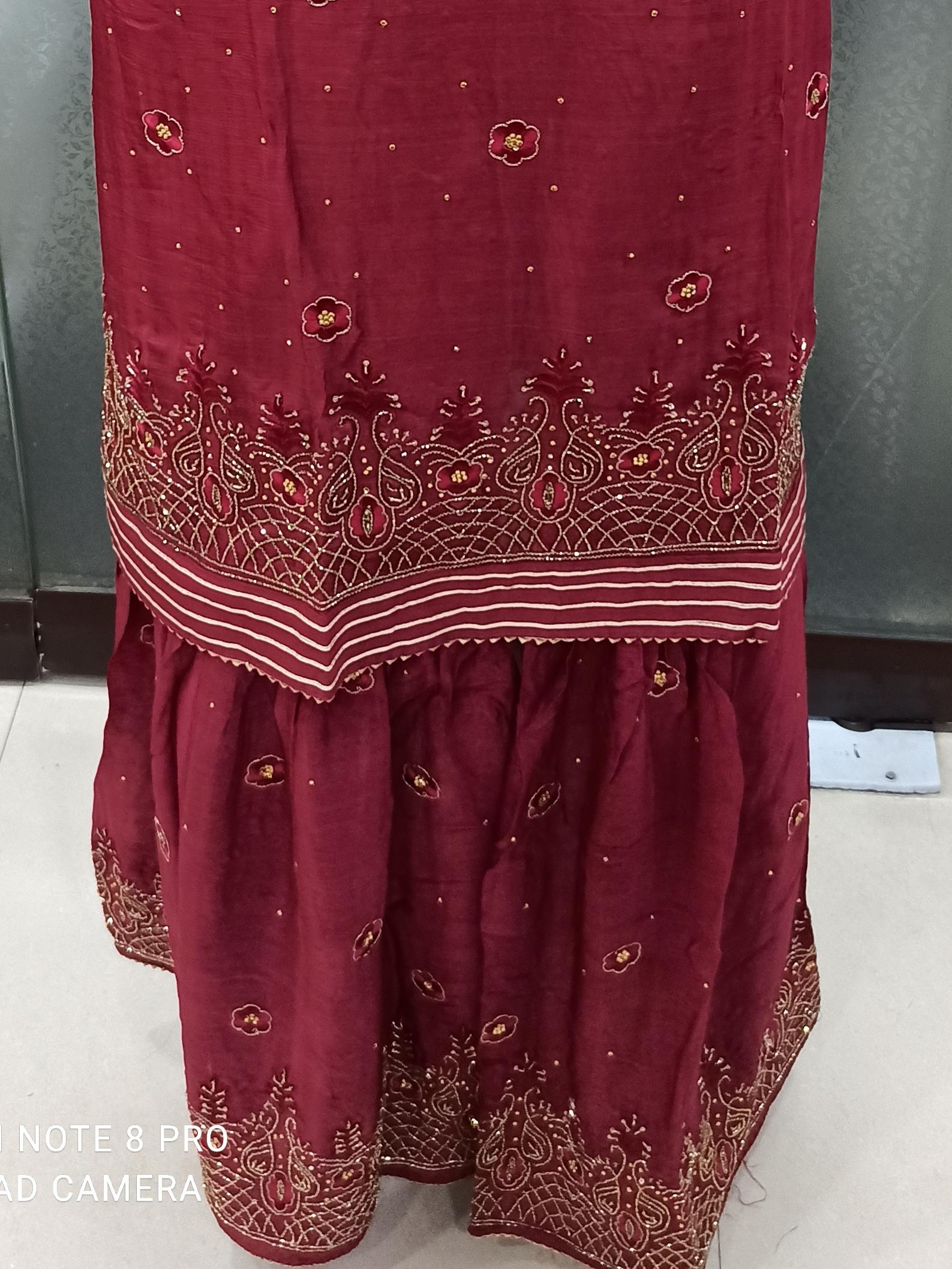 unsthied suit sharara chinon - 18150653 - Standard Image - 1