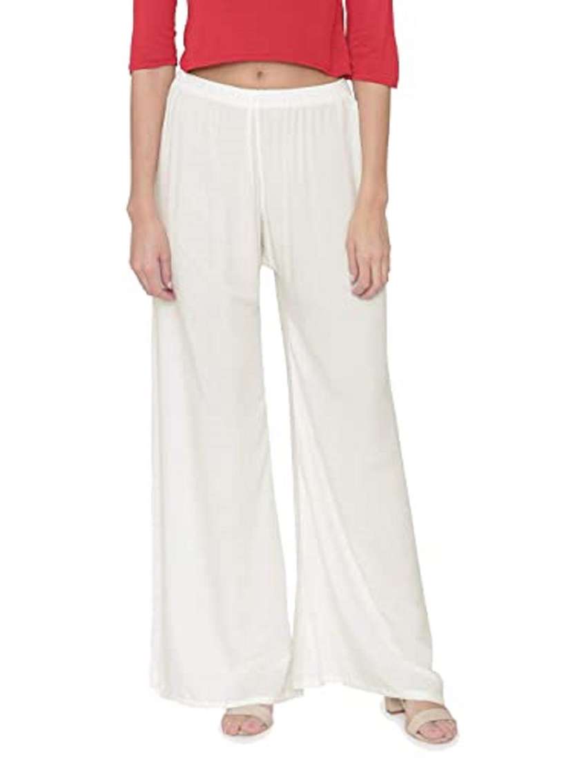 high rise flared palazzo