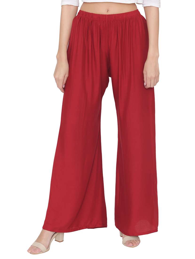 high rise flared palazzo