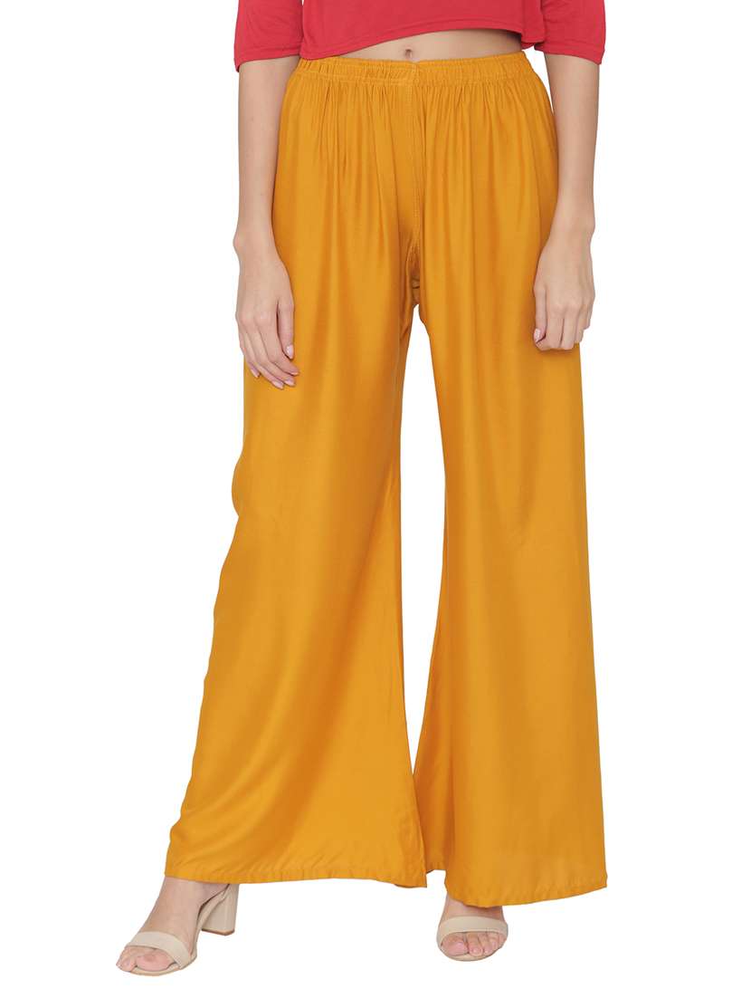 high rise flared palazzo