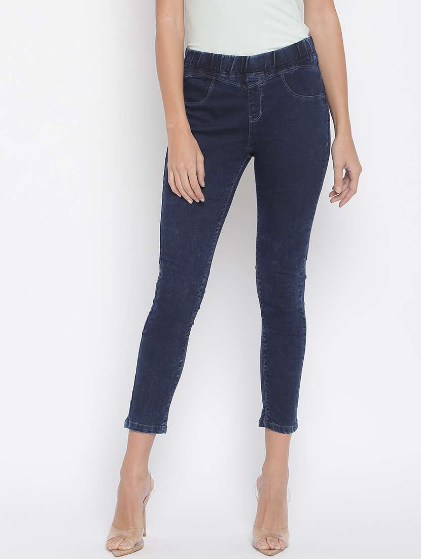 dark blue solid jegging - 18152247 - Zoom Image - 0
